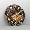 Wanduhr - Rund - Glasuhr - Zimt Vanille Kaffee Getreide - Produktbild-Vorschau 4