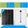 120Watt Solarmodul 12V Monokristallin Solarpanel Solarzelle Produktbild-Vorschau 3
