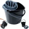 Wischeimer mit Auswringer, Kunststoff, schwarz, 10 l Produktbild-Vorschau 9