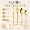 24-teiliges Besteck-Set aus rostfreiem Stahl für 6 Produktbild-Vorschau 2