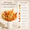 100 Stück Herbstdeko Innen Trockenblumen Herbst Dekoration Produktbild-Vorschau 2