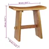 vidaXL Tabouret en teck massif - Tabouret - Tabouret de Voir les images du produit 6