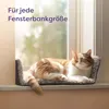 Katzen Fensterliege Fensterbank rutschfest - Selbstwärmende Produktbild-Vorschau 5