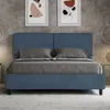 ITYHOME - Gepolstertes Bett mit Lattenrost 160x190 mit Produktbild-Vorschau 2