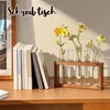 Kleine Vintage Blumenvase, Modern Glas Reagenzgläser für Produktbild-Vorschau 3