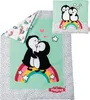 Pu-Bettdecke Pinguin Pünktchen m. Kissen Produktbild-Vorschau 1