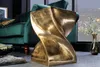 Skulpturaler Beistelltisch TWIST 45cm gold Aluminium Produktbild-Vorschau 3
