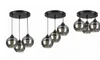 LUXOLAR Deckenleuchte 3 flammig, Led Deckenlampe Schwarz Produktbild-Vorschau 3
