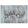 Leinwandbild pflanzen blumen stricken 100x70 cm Feeby Produktbild-Vorschau 3