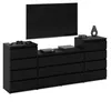 STIV Möbel | Commode avec 14 tiroirs (4+6+4) | Noir mat | Voir les images du produit 2