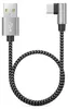 deleyCON 0,30m USB-A auf USB-C Kabel 90° gewinkelt Produktbild-Vorschau 3