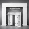 Kaminumrandung Weiß Kaminumbau Kaminkonsole Produktbild-Vorschau 1