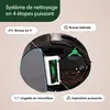 Diagram of a robot vacuum cleaner highlighting its cleaning system components. Náhled obrázku produktu