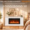 HOMAVO 36 pollici camino elettrico con mobile 1000/2000 W Anteprima dell’immagine prodotto 3