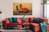 MuchoWow® Poster Roter Oldtimer zum Bauen 120x90 cm - Produktbild-Vorschau 2