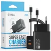 Strex USB Oplader 25W - Snellader met USB-A & USB-C - GaN - Productafbeelding-voorbeeld 1