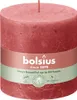 Bolsius Rustik Stumpenkerze Rosa Blüte 100/100mm Produktbild-Vorschau 1