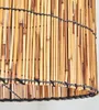 Obenetto Stehlampe mit Holzfuß und Schirm aus Bambus Produktbild-Vorschau 3