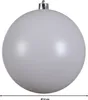 Weihnachtskugeln Kunststoff 14cm 1 Stück - Winterweiß Produktbild-Vorschau 2