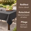 Obrus ogrodowy z miękkiej pianki 130 x 220 cm – antracytowy Podgląd zdjęcia produktu 4