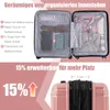 COSTWAY 2-dielna sada kufrov, 20" príručný kufor 35L + 14" Náhľad obrázku produktu 5