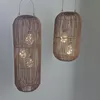 LED Solar Laternen, braun,  2 Stück in Rattan Optik, H: 38 Produktbild-Vorschau 2
