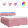 Boxspringbett mit Matratze Rosa 180x200 cm Samt Produktbild-Vorschau 1
