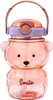 Wasserflasche mit griff rosa teddybär 1000 ml bd26 Produktbild-Vorschau 1