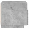 vidaXL Comodino con luci a LED Grigio cemento 40x39x37 cm Anteprima dell’immagine prodotto 9