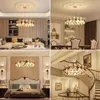 Lustre en cristal LED Vrygle 60 cm doré, luminaire de Voir les images du produit 10