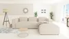 S-STYLE MÖBEL - Modernes Ecksofa Bello aus Beige Cord mit Produktbild-Vorschau 1