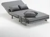 A gray sofa bed is shown on a white background. Produktbild-Vorschau