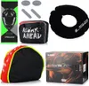 A collage of motorcycle helmet accessories and packaging. Produktbild-Vorschau