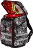 A Marvel-themed backpack with the lid open, showing the interior and the exterior pattern. Anteprima dell’immagine prodotto