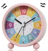 Kinderwecker Rosa, 1 Stück, Analoger Lernwecker Ohne Ticken Produktbild-Vorschau 1