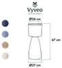 Vyveo - Blumentopf Pillar - Créme - 27x67 Produktbild-Vorschau 2
