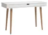 Miliboo - Schreibtisch skandinavisches Design Weiß und Holz Produktbild-Vorschau 3
