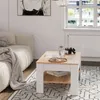 Konferenční stolek Vicco Milan Bílý/zlatý dub 92.2 x 65 cm, Náhled obrázku produktu 5