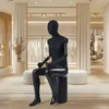 Beau mannequin abstrait laqué noir mat Couvercle . Torse Voir les images du produit 1