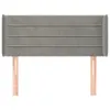 vidaXL Kopfteil mit Ohren Hellgrau 93x16x78/88 cm Samt -  Produktbild-Vorschau 4