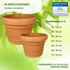 MePla - Planzkübel Palermo mit Dekor ø 70 terra Produktbild-Vorschau 5