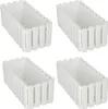 KOTARBAU® 4er Set Blumenkasten Blumentopf 38x18x16 cm Weiß Produktbild-Vorschau 1