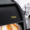Spaziosa scatola per il pane in acciaio inossidabile nero Anteprima dell’immagine prodotto 6