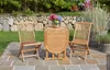 LC Garden »Riva« Teak Klapptisch oval 60/120x60x75cm Produktbild-Vorschau 7