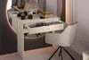 KONSIMO Schreibtisch "DROMA", Creme, Holz, ELEGANT, Produktbild-Vorschau 5