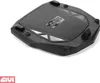 A black Givi adapter plate for a motorcycle. Podgląd zdjęcia produktu