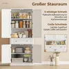 Mobiletto da cucina HOMCOM, 186,4 cm, mobiletto alto con 4 Anteprima dell’immagine prodotto 4