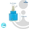 A product image showing a faucet cartridge with dimensions indicated. Produktbild-Vorschau