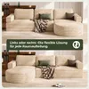 Ecksofa Cord 265cm, Schlafsofa L-Form mit Abgerundeter Produktbild-Vorschau 2