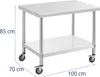 Expondo Royal Catering Edelstahltisch mit Rollen - PREMIUM Produktbild-Vorschau 6